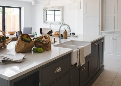 Dark Grey Kitchen Island
