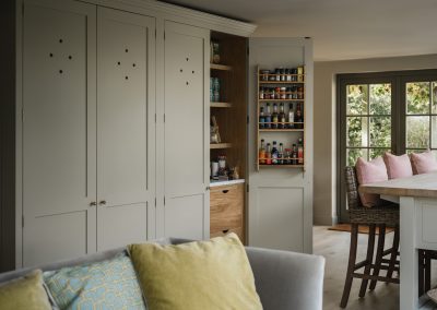 Bespoke pantry units with internal drawers