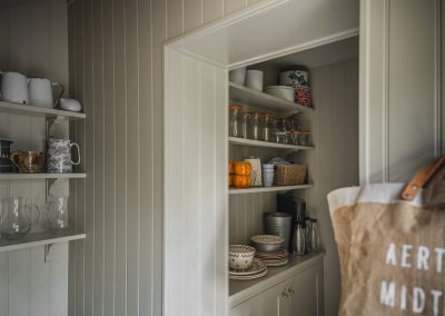 Cabinetry design for a small utility room