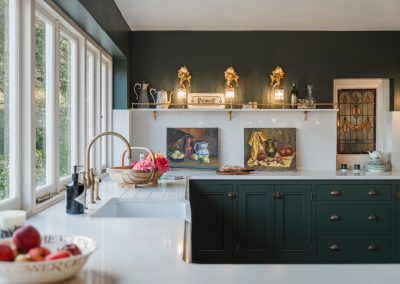 Traditional bespoke kitchen cabinetry with heritage details